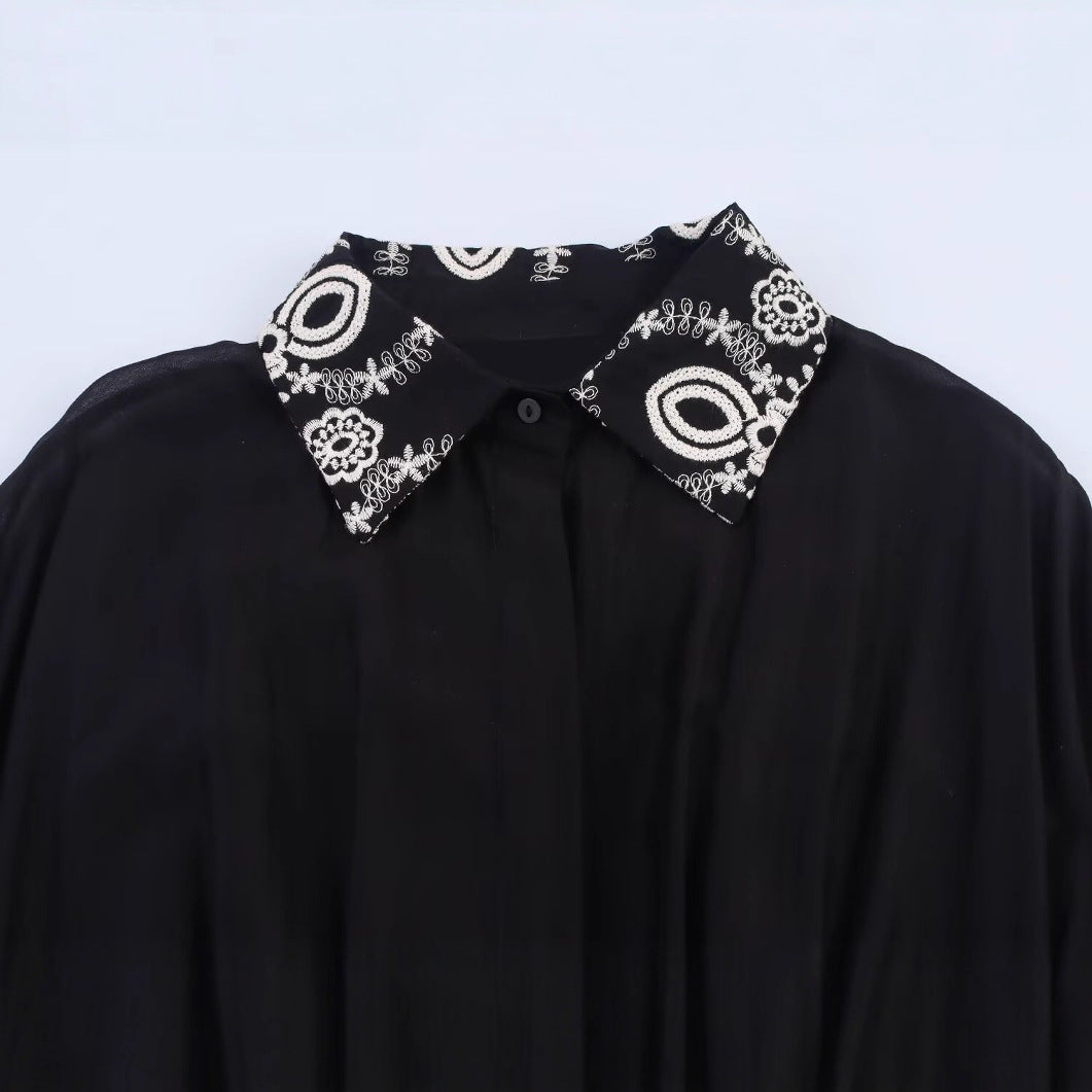 UNIKCOSA Velora Elegant Embroidered Waist Cinching Dress 💫