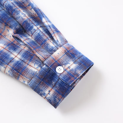 UNIKCOSA UrbanSoul Street Plaid Loose Long Sleeve Shirt 💫