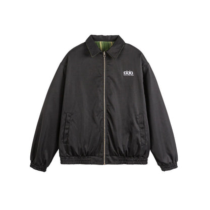 UNIKCOSA UrbanSoul Two-Way Embroidered Plaid Jacket 💫