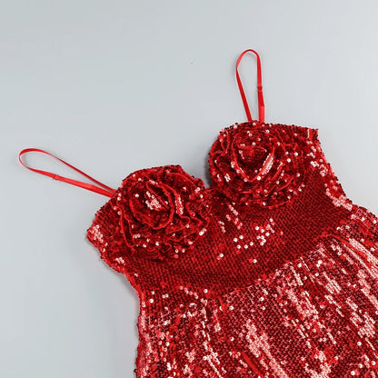 UNIKCOSA Velora Sequin Corset Sleeveless A Line Mini Dress 💫