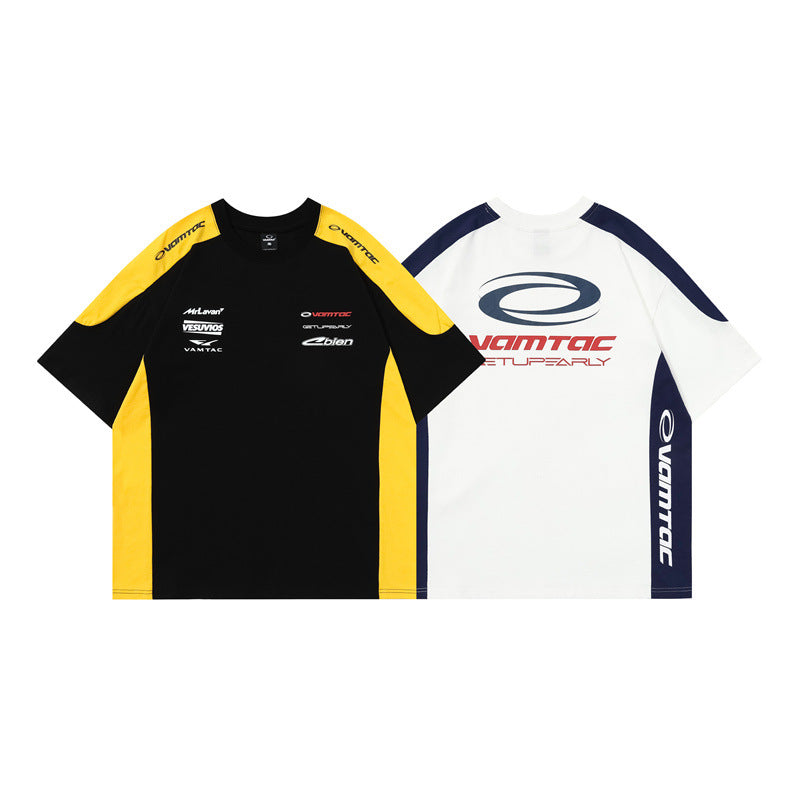 UNIKCOSA Velora Unisex Two-Tone Shoulder Insert Tee 💫