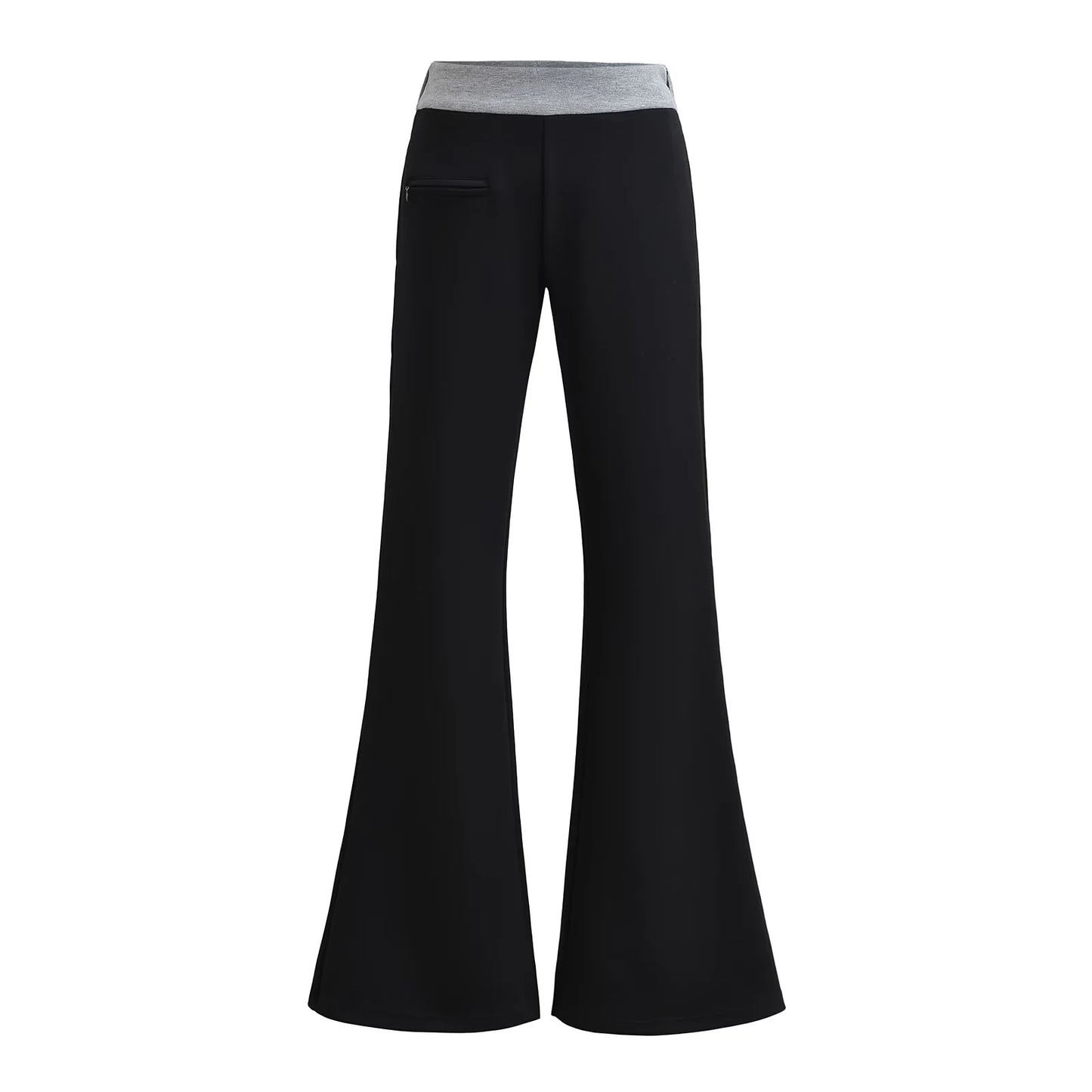 UNIKCOSA NoirFit High Waisted Spliced Flared Pants Edition 🔥