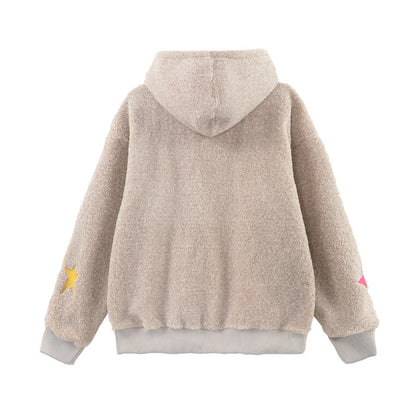 UNIKCOSA NoirFit Lamb Wool Hooded Sweater Pentagram 💫