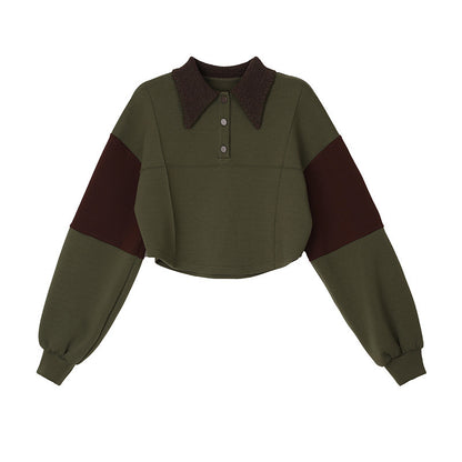 UNIKCOSA Velora Korean Style Color Matching Pullover 💫