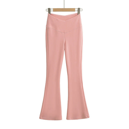 UNIKCOSA Velora V-Waist Design Flared Pants Cotton 💫