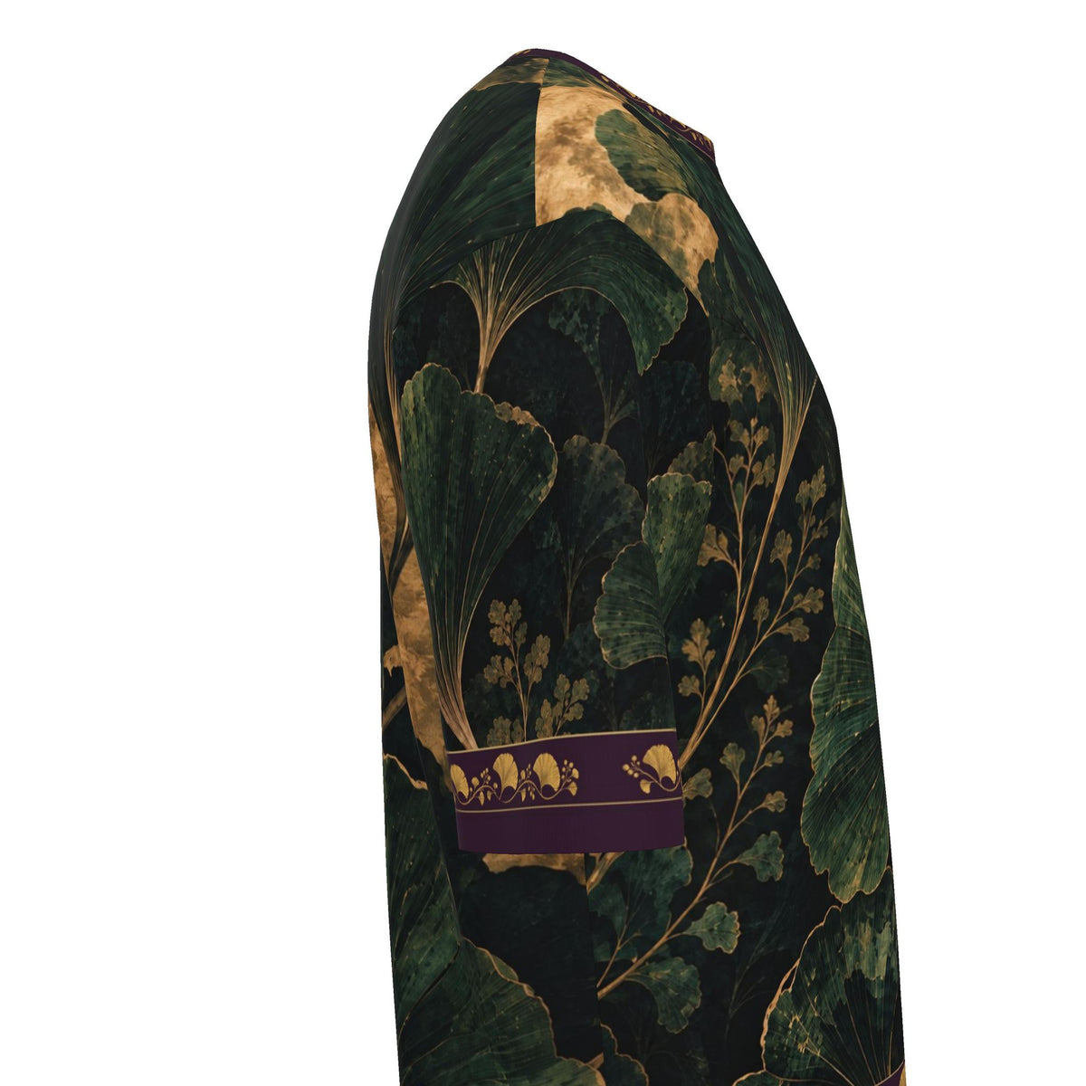 Verdant Ginkgo Luxury Oversized Cotton T-Shirt
