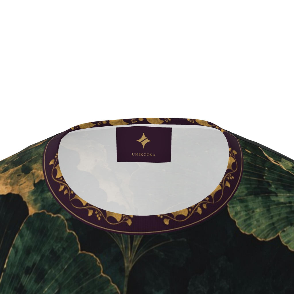 Verdant Ginkgo Luxury Oversized Cotton T-Shirt