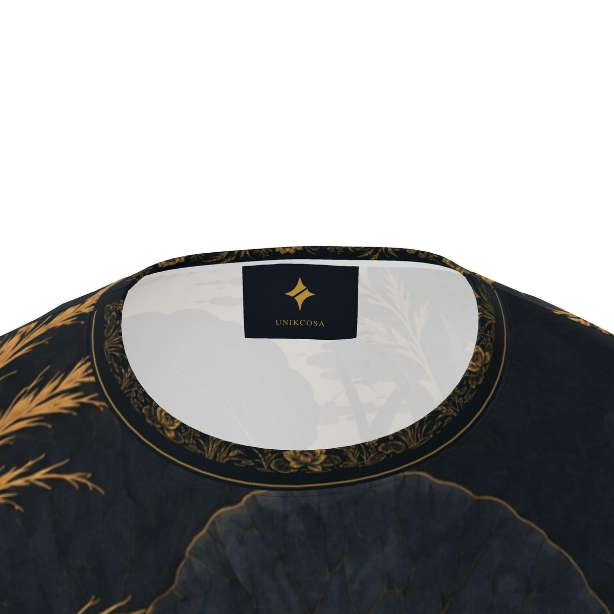 Midnight Lotus Luxury Oversized Cotton T-Shirt