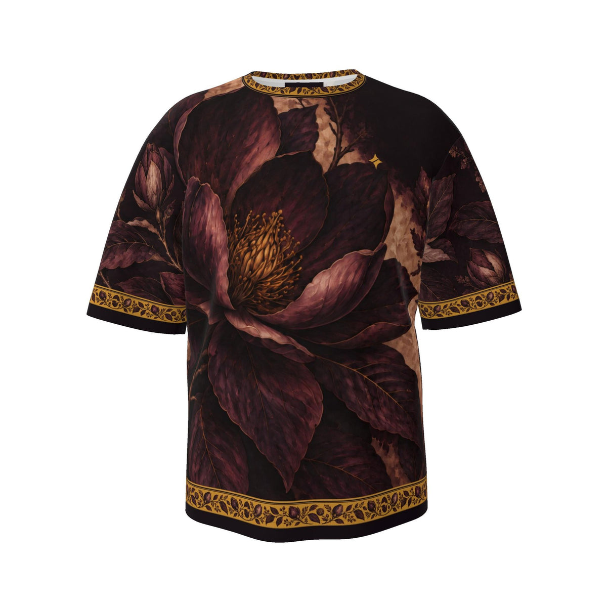 Mulberry Magnolia Luxury Oversized Cotton T-Shirt