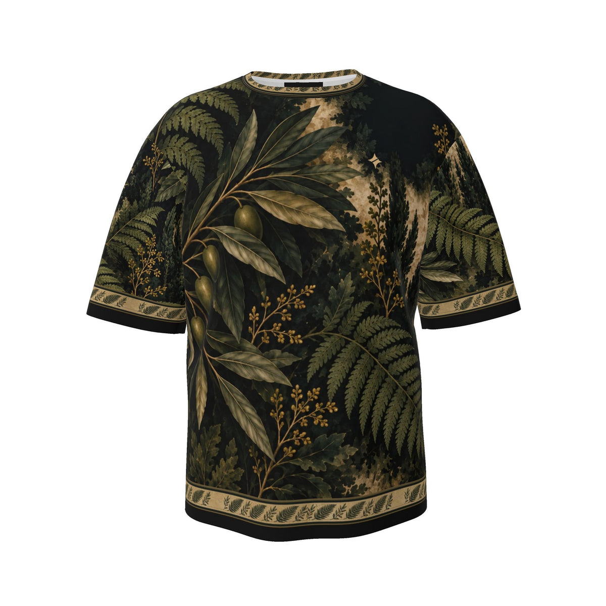 Olive Fern Atelier Luxury Oversized Cotton T-Shirt