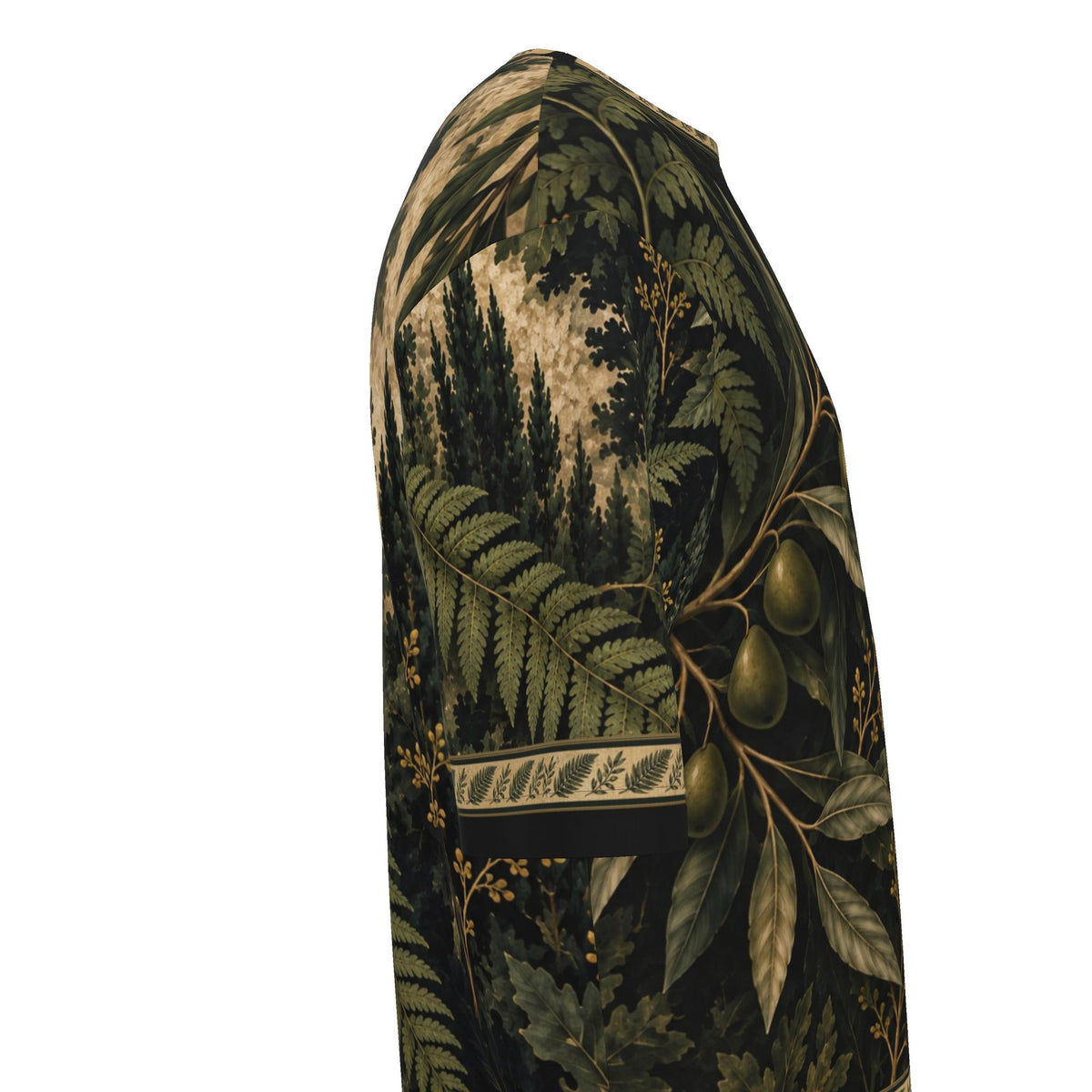 Olive Fern Atelier Luxury Oversized Cotton T-Shirt