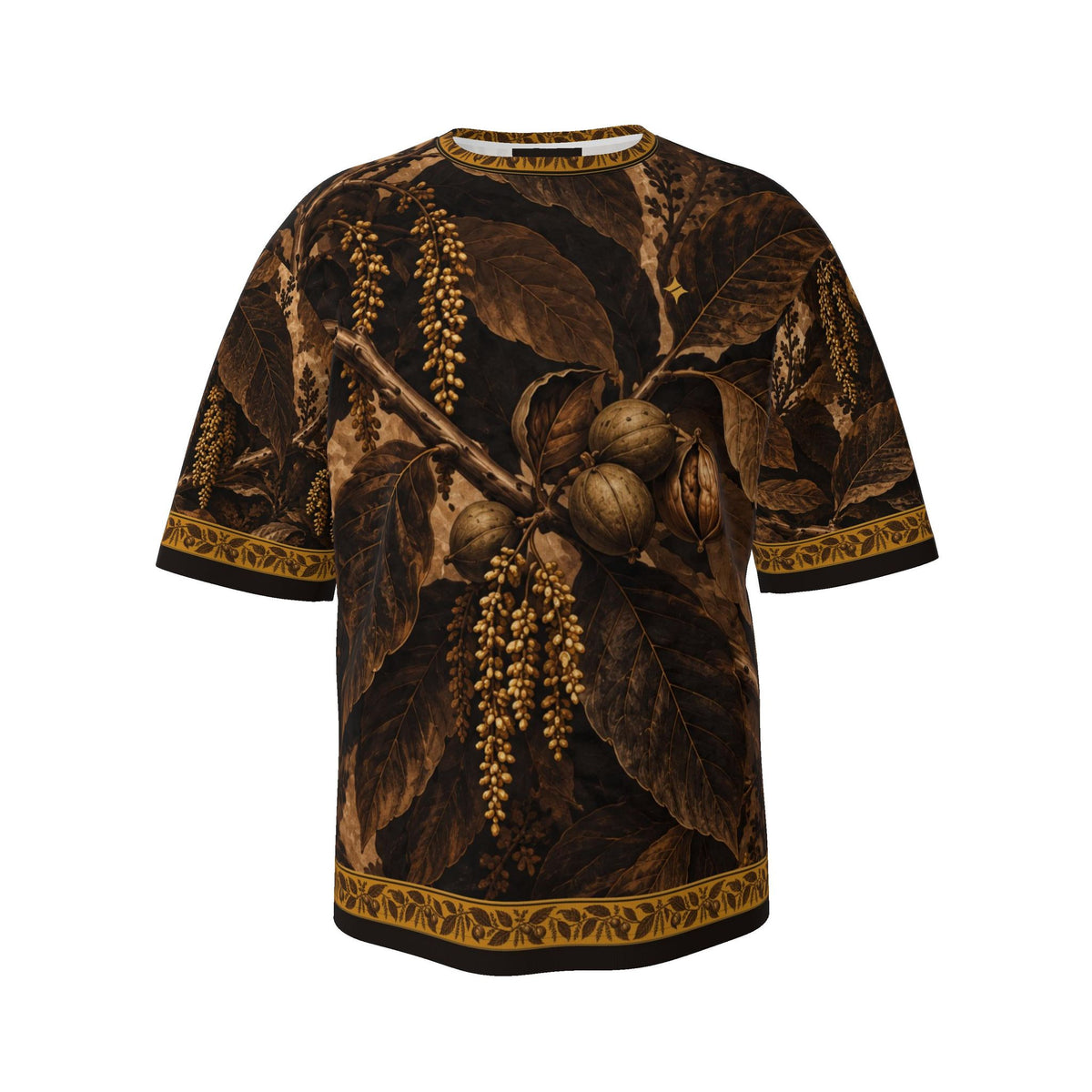 Bronze Walnut Grove Luxury Oversized Cotton T-Shirt