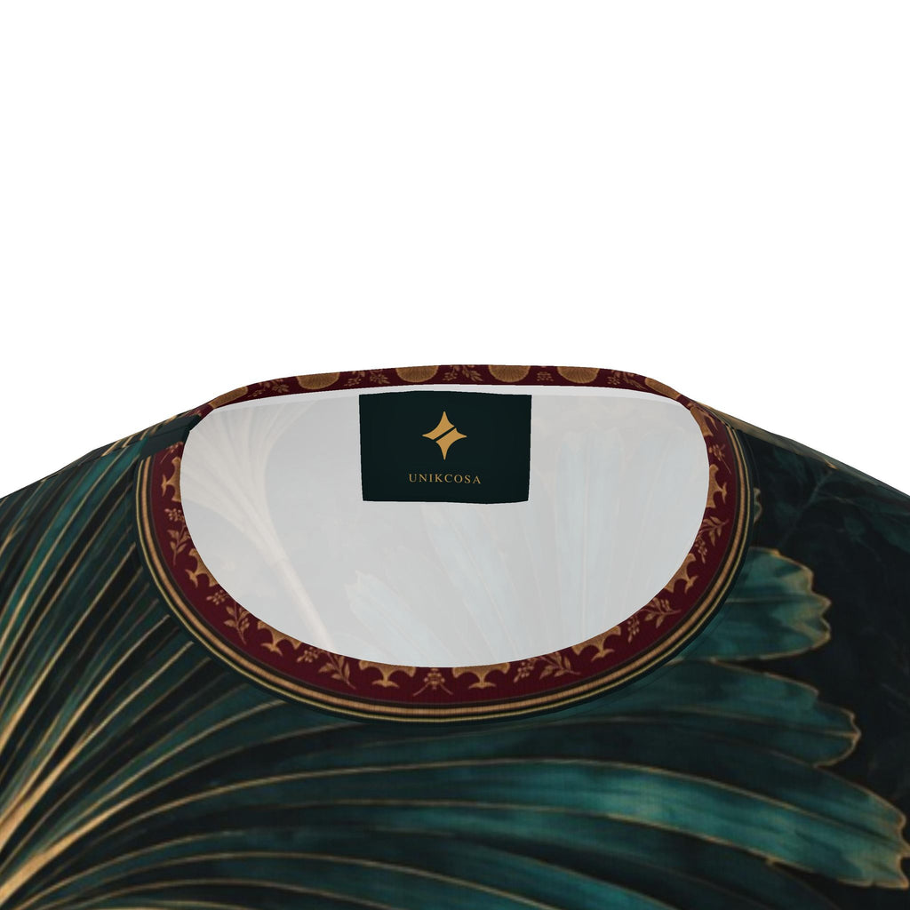 Teal Fan Reverie Luxury Oversized Cotton T-Shirt