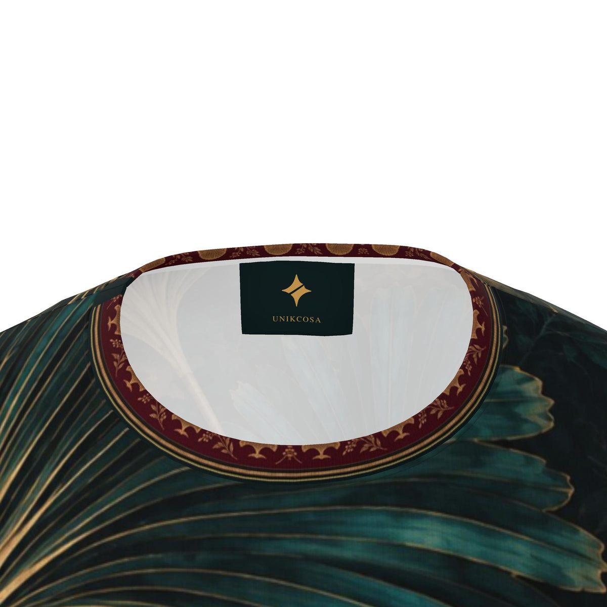 Teal Fan Reverie Luxury Oversized Cotton T-Shirt