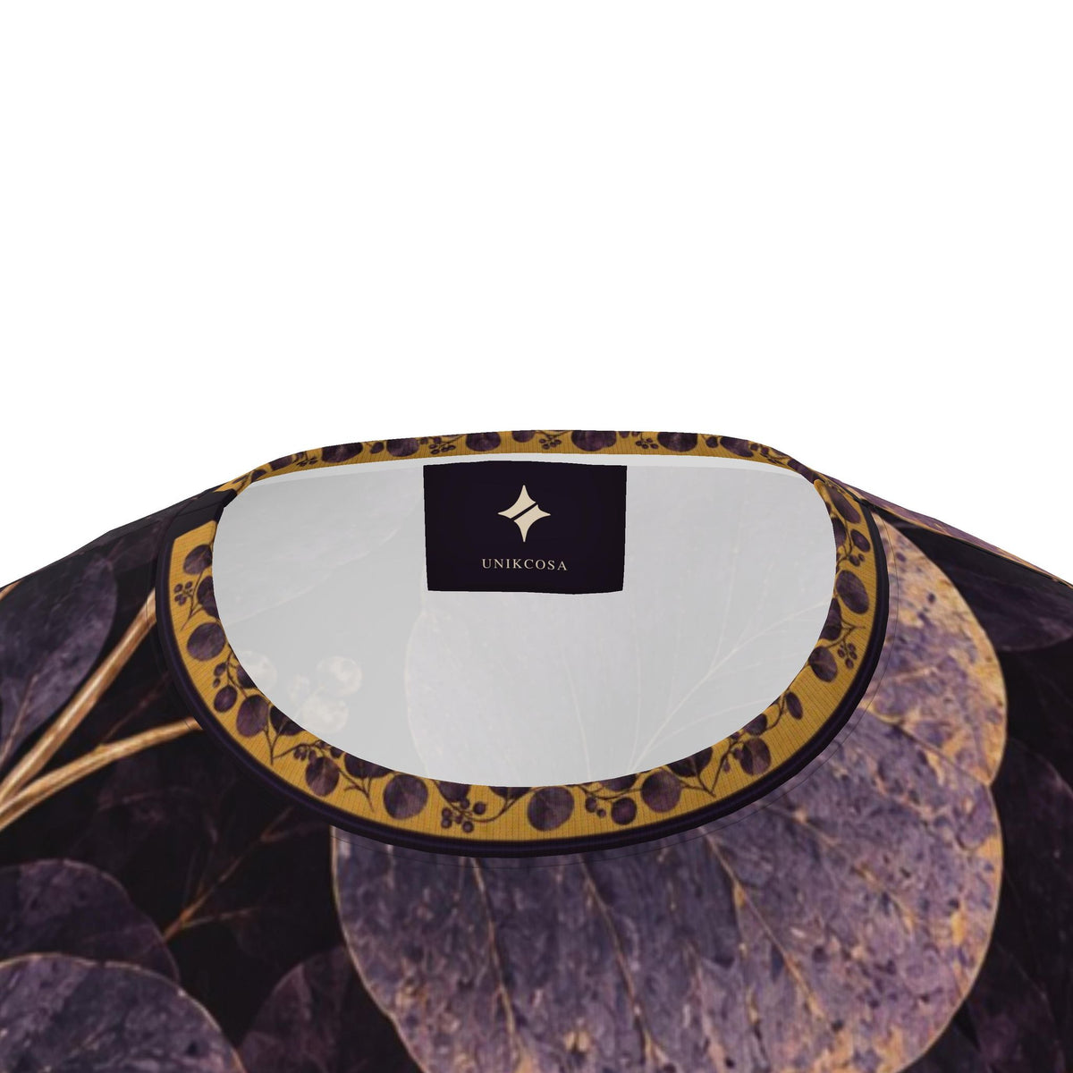 Amethyst Leaf Nocturne Luxury Oversized Cotton T-Shirt