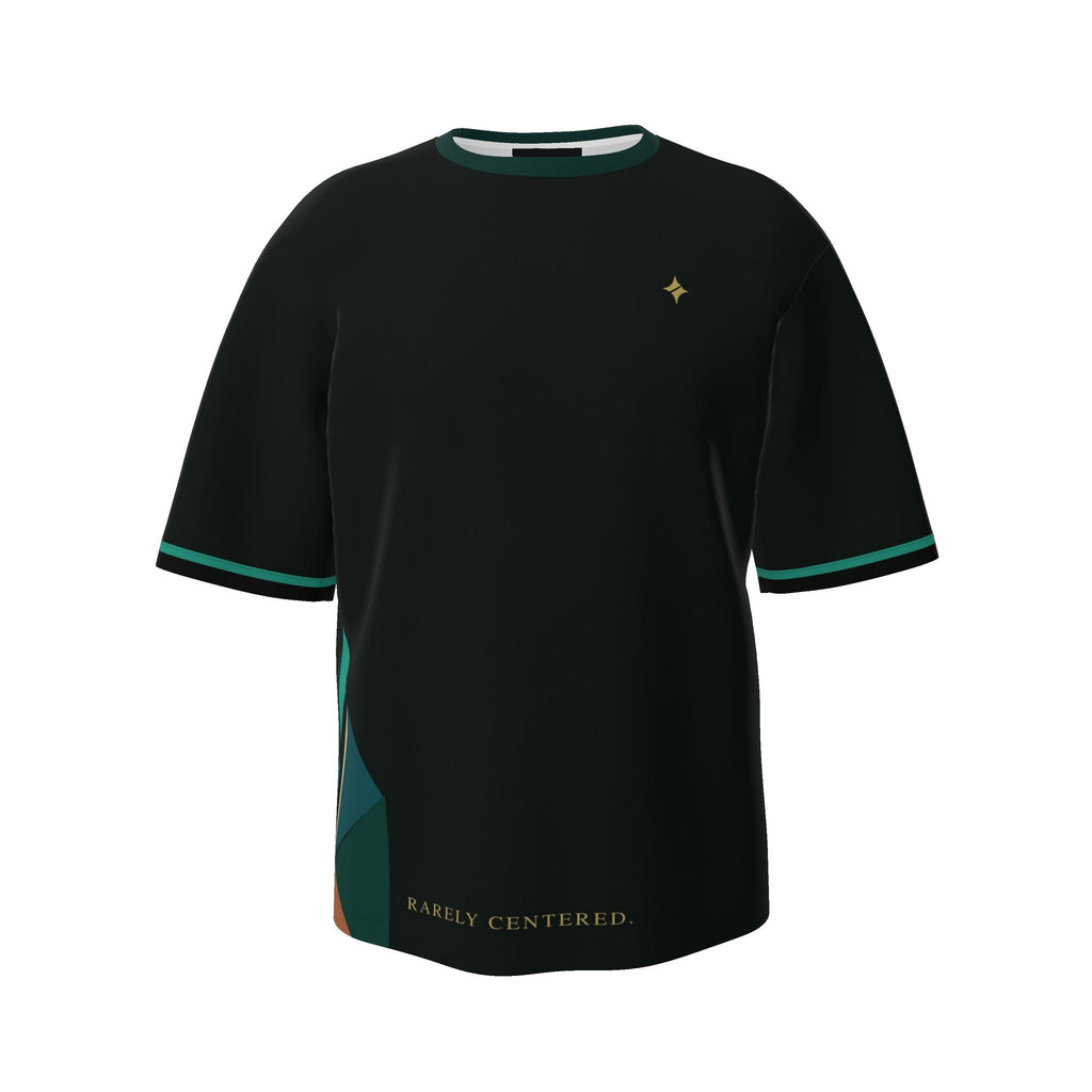 Emerald Offset Luxury Oversized Cotton T-Shirt