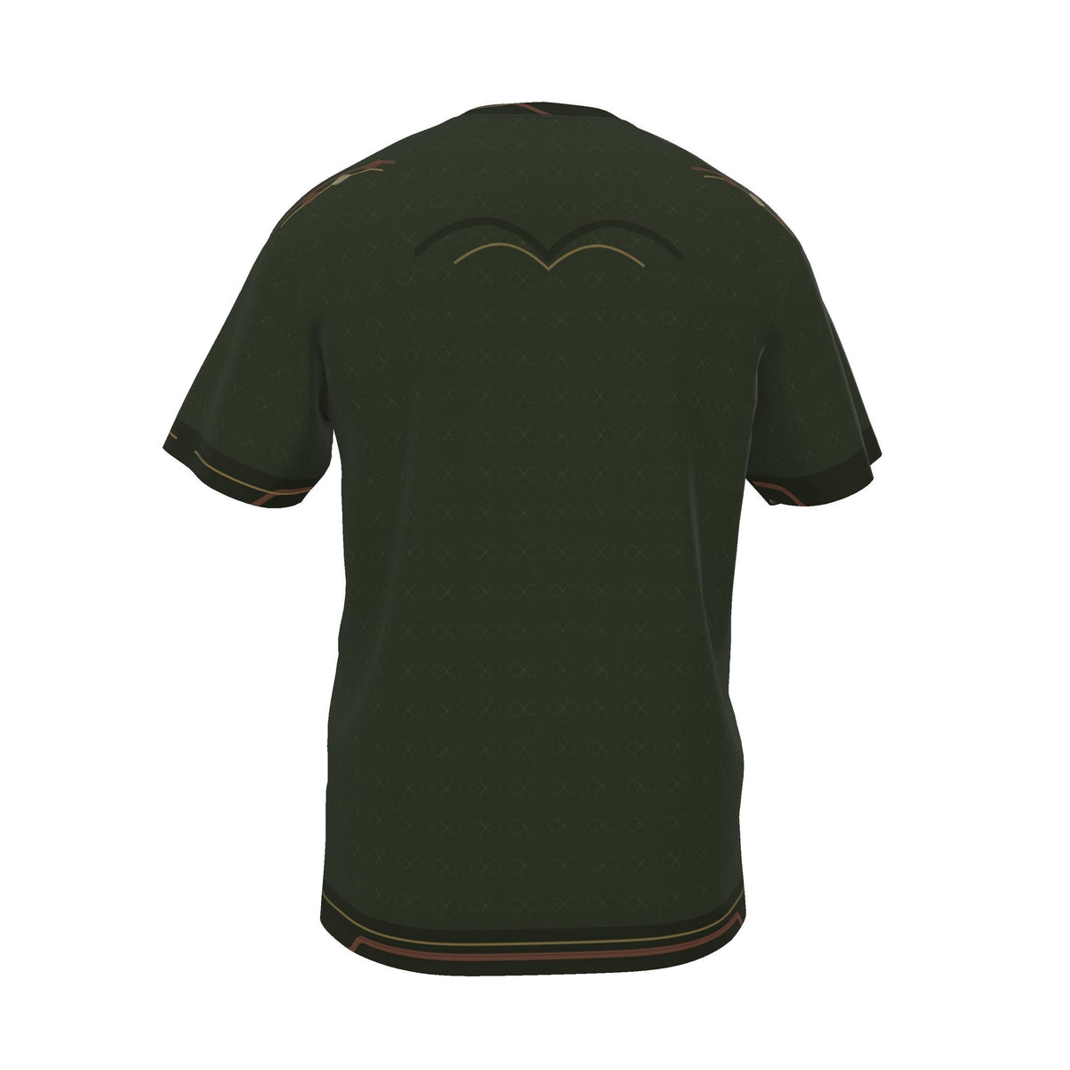 Olive Cipher Luxury Boxy Cotton T-Shirt