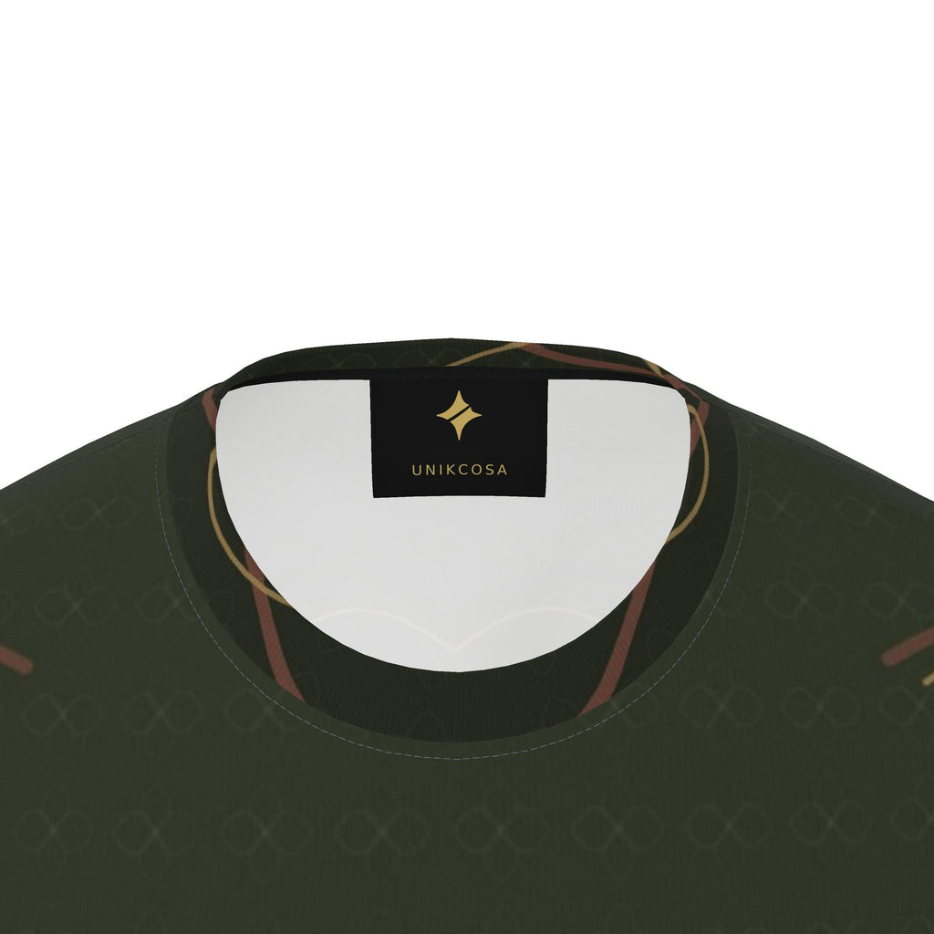 Olive Cipher Luxury Boxy Cotton T-Shirt