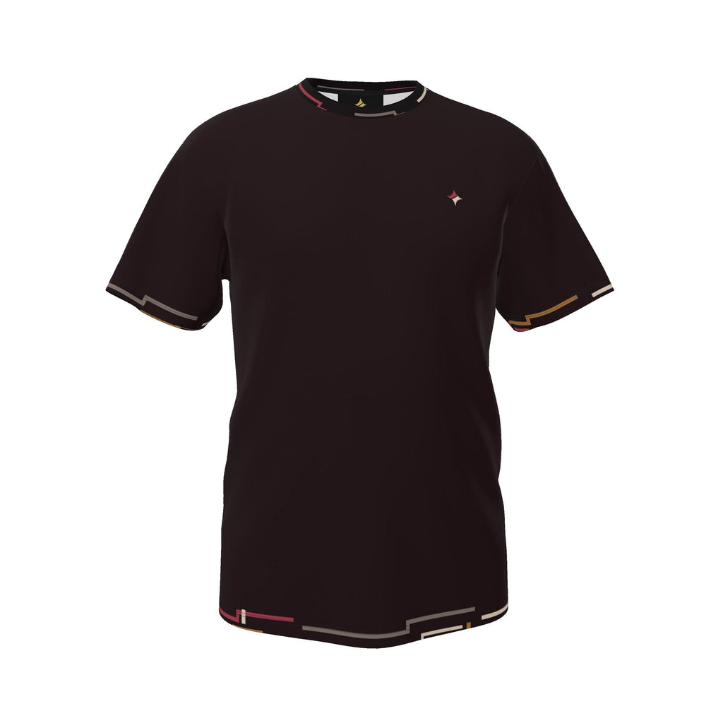 Aubergine Presence Luxury Boxy Cotton T-Shirt