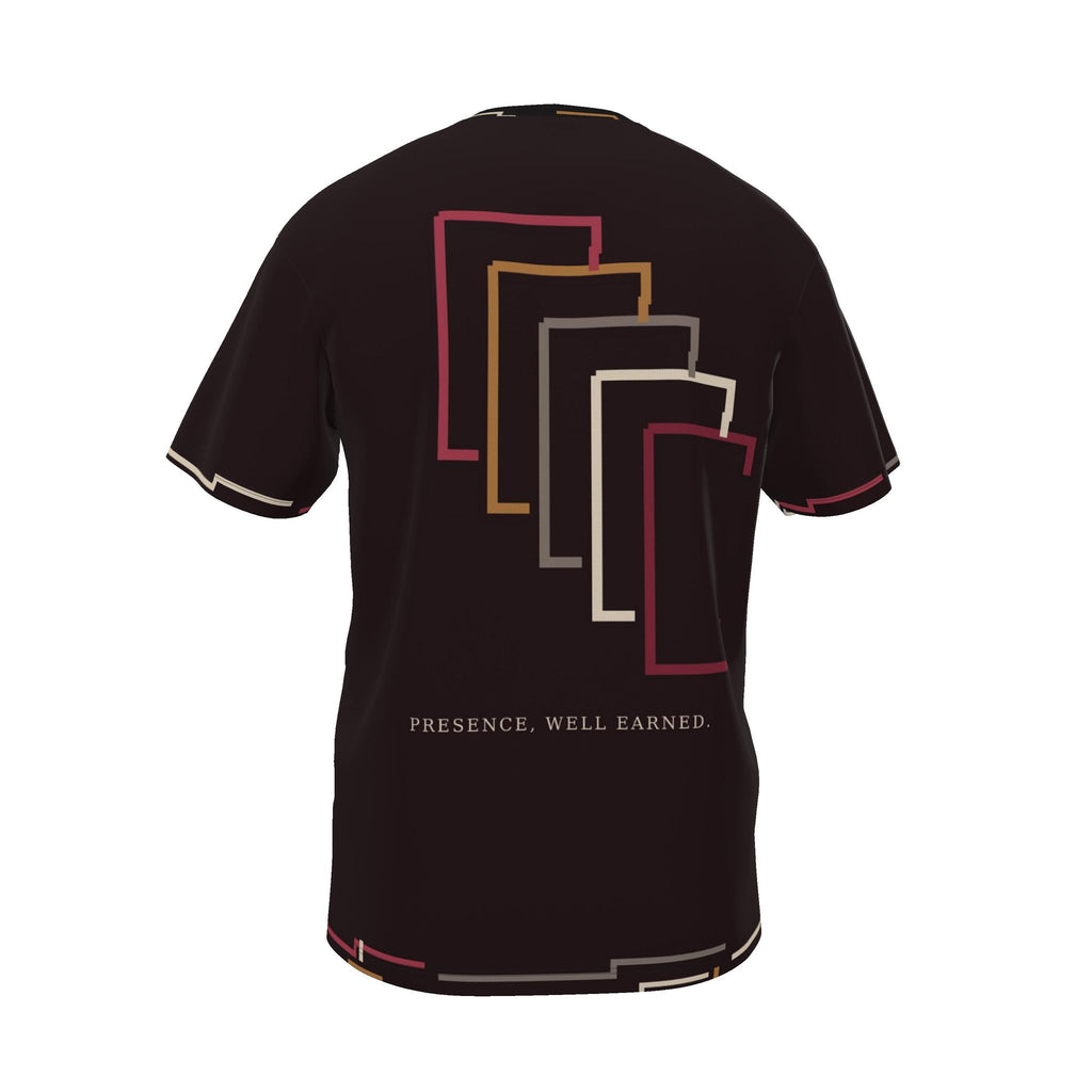 Aubergine Presence Luxury Boxy Cotton T-Shirt