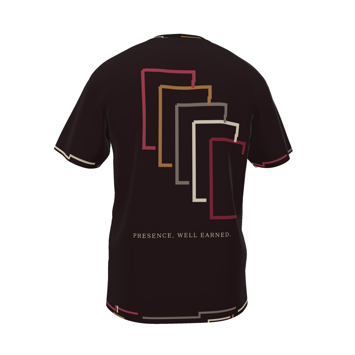 Aubergine Presence Luxury Boxy Cotton T-Shirt