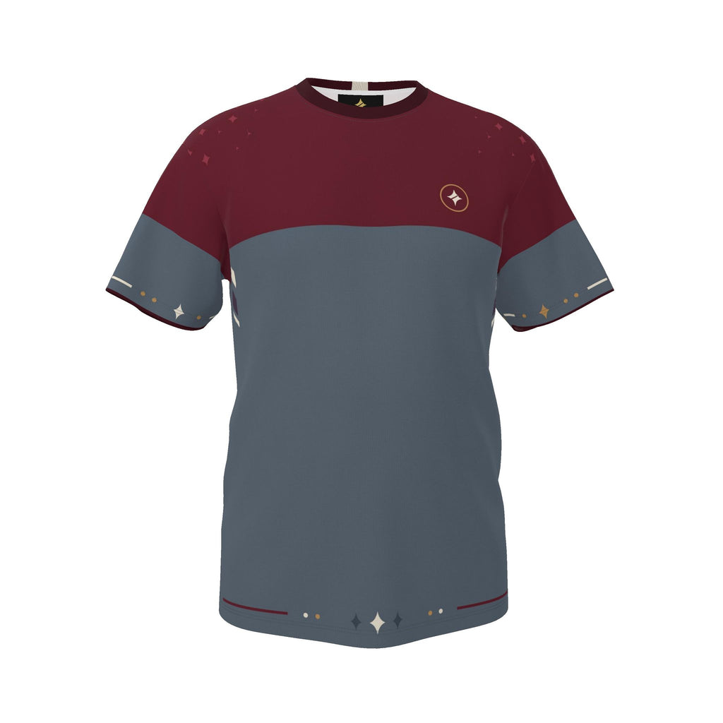 Bordeaux Slate Luxury Boxy Cotton T-Shirt