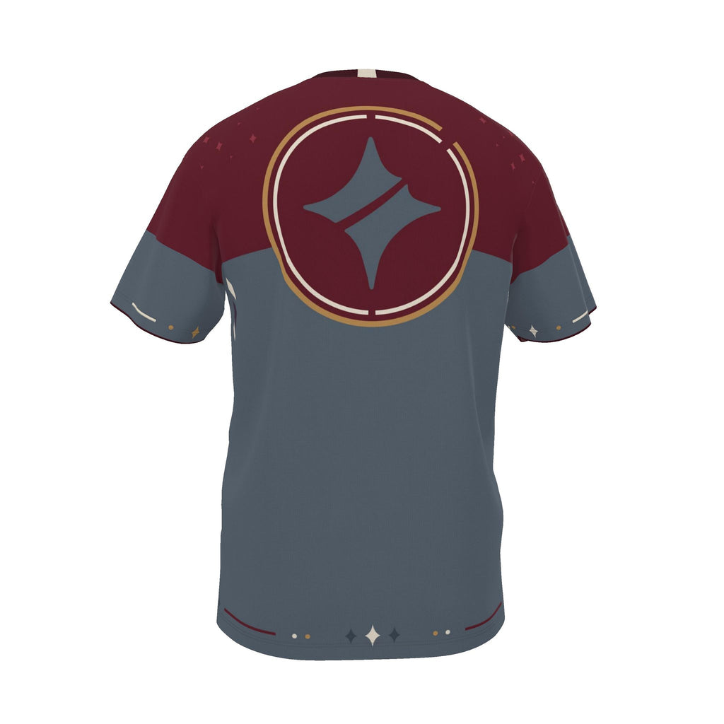 Bordeaux Slate Luxury Boxy Cotton T-Shirt