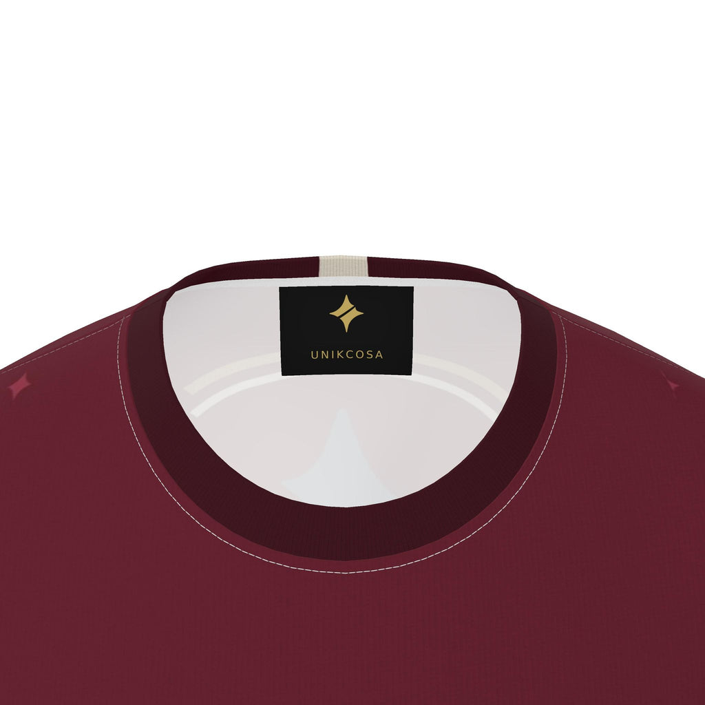 Bordeaux Slate Luxury Boxy Cotton T-Shirt