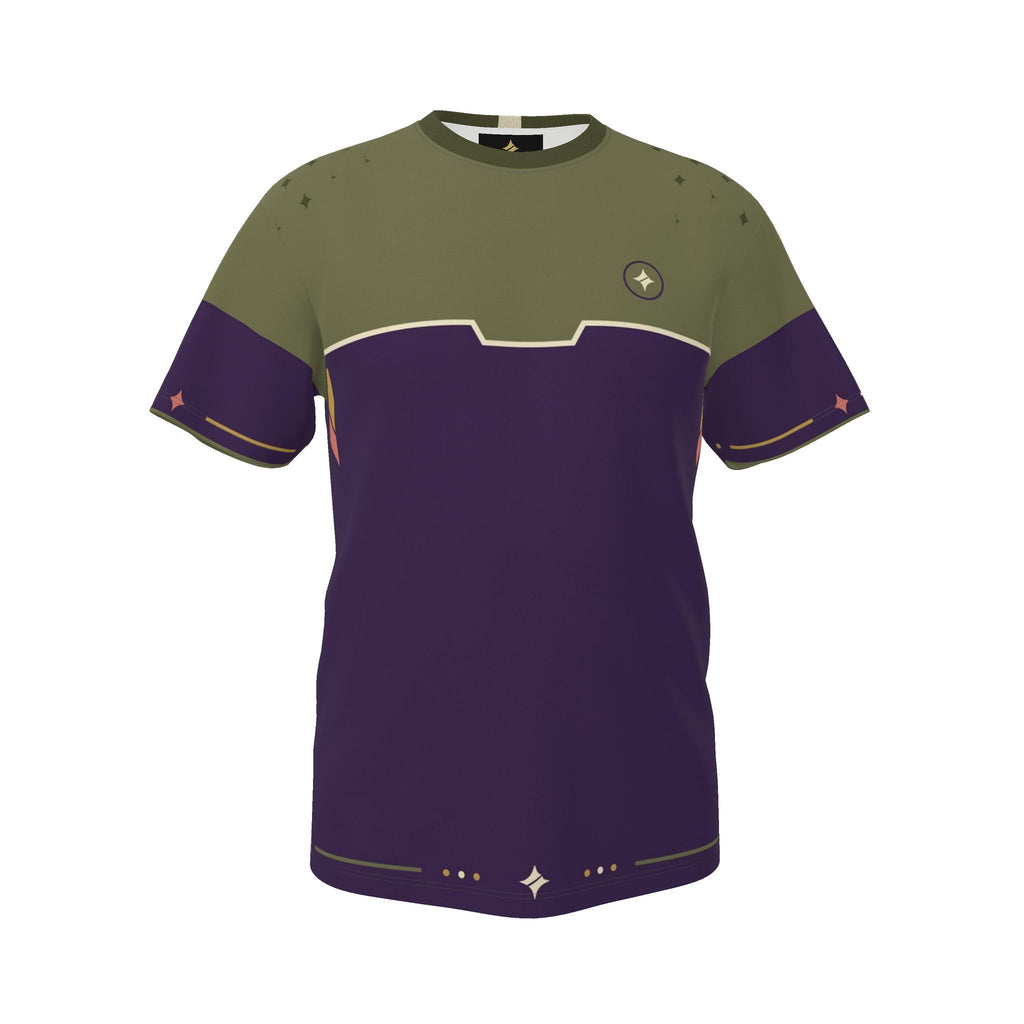 Olive Amethyst Luxury Boxy Cotton T-Shirt
