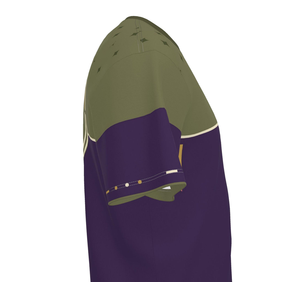 Olive Amethyst Luxury Boxy Cotton T-Shirt