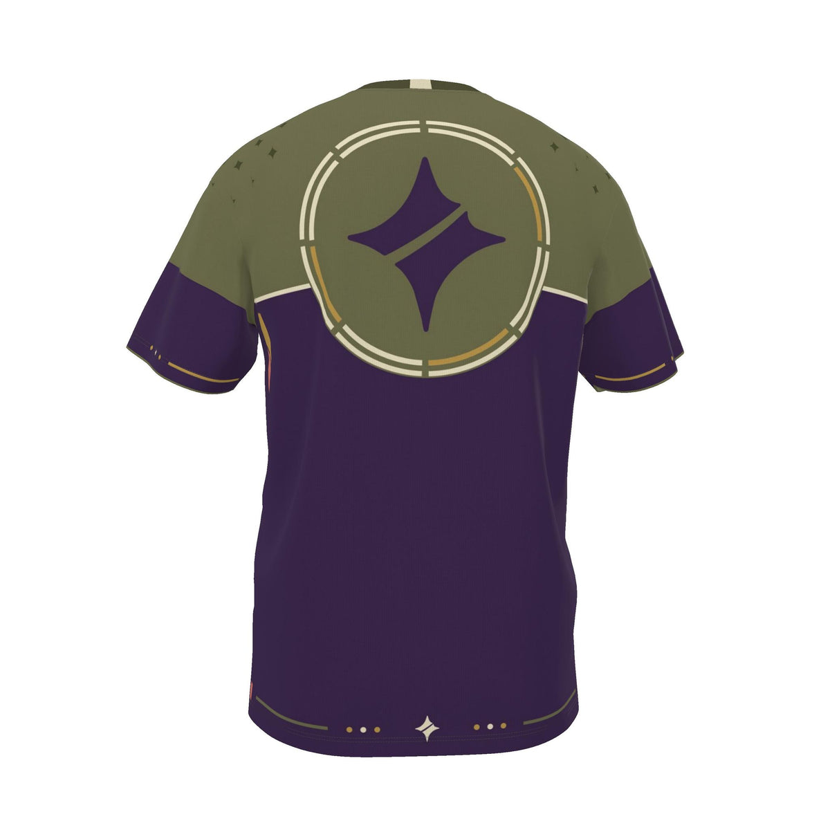 Olive Amethyst Luxury Boxy Cotton T-Shirt