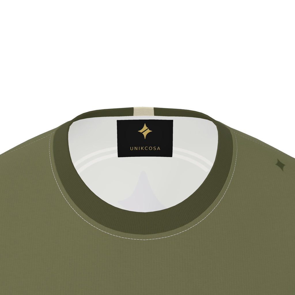 Olive Amethyst Luxury Boxy Cotton T-Shirt