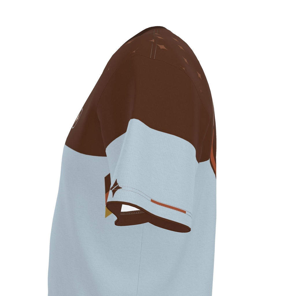 Cocoa Glacier Luxury Boxy Cotton T-Shirt
