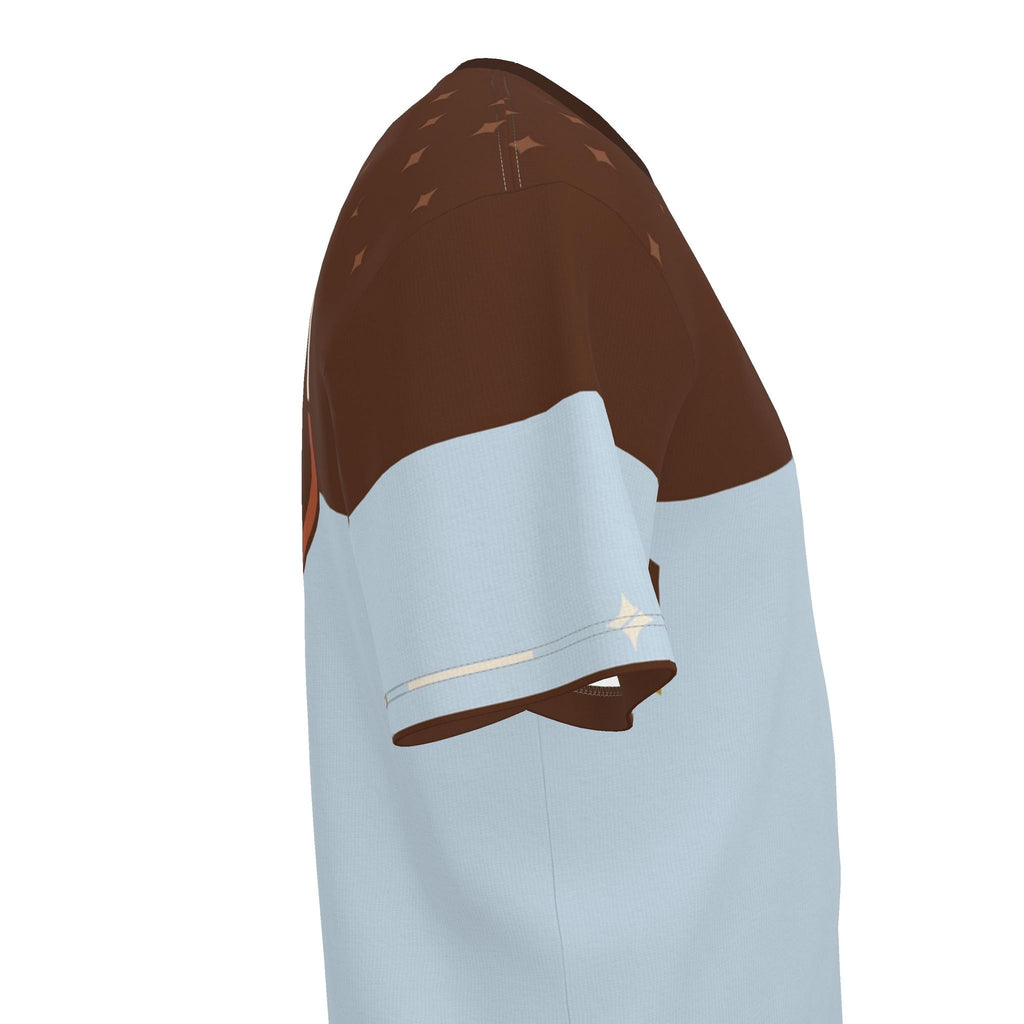Cocoa Glacier Luxury Boxy Cotton T-Shirt