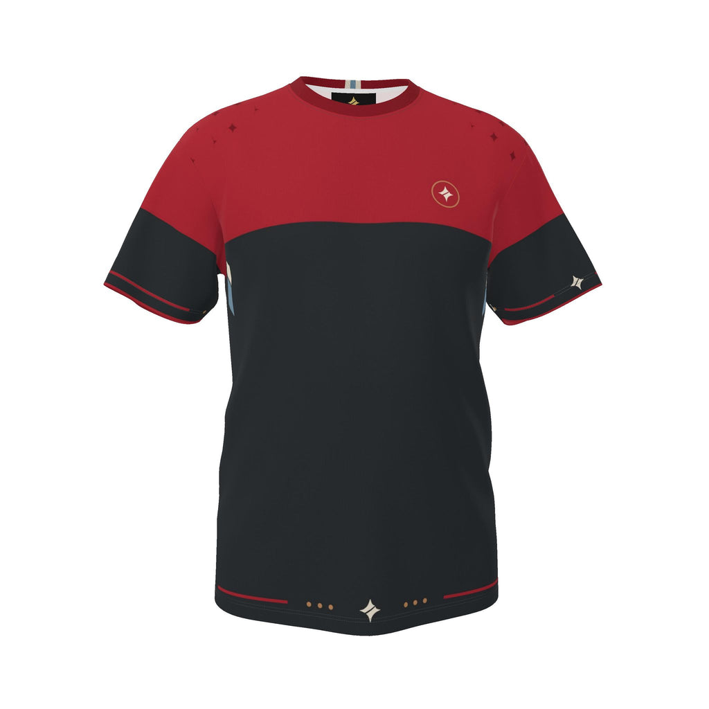 Crimson Obsidian Luxury Boxy Cotton T-Shirt