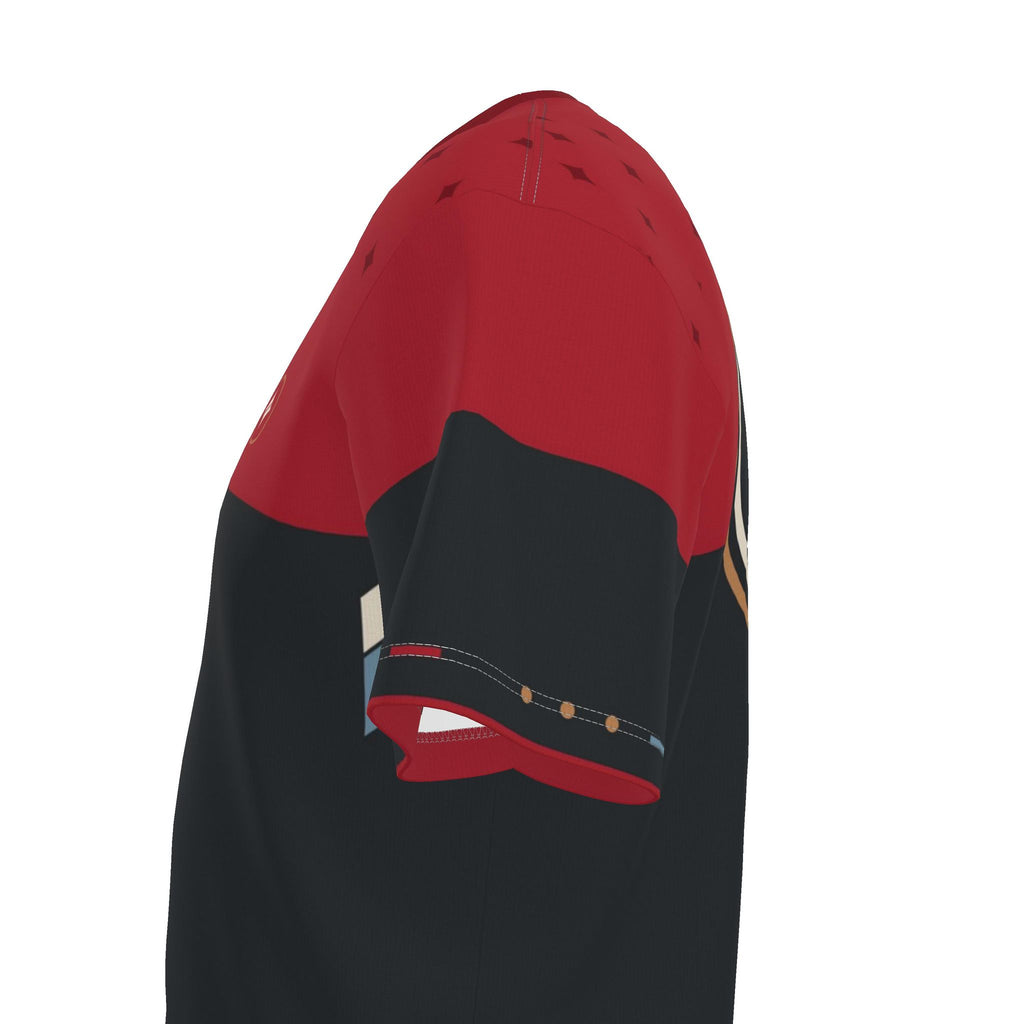 Crimson Obsidian Luxury Boxy Cotton T-Shirt