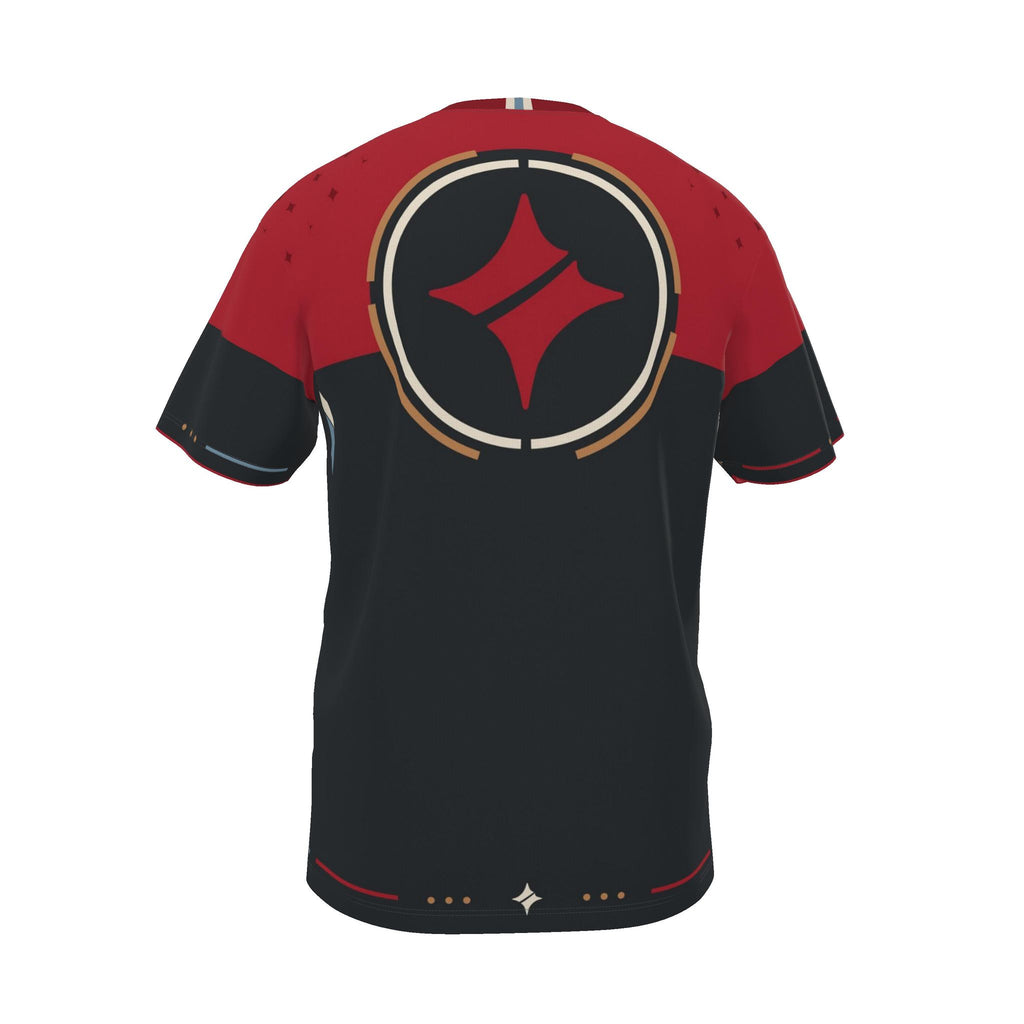 Crimson Obsidian Luxury Boxy Cotton T-Shirt
