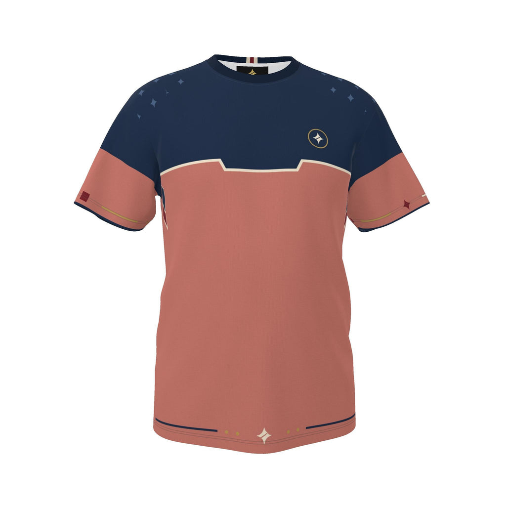 Midnight Coral Luxury Boxy Cotton T-Shirt