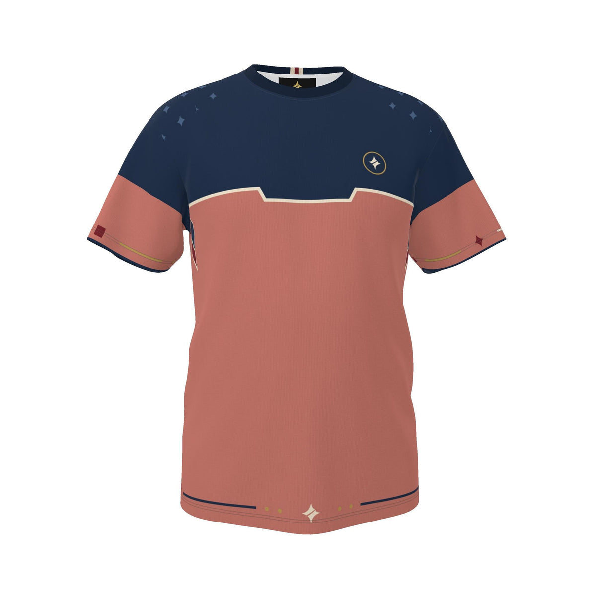 Midnight Coral Luxury Boxy Cotton T-Shirt