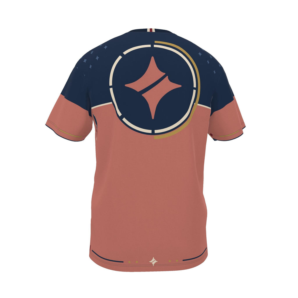 Midnight Coral Luxury Boxy Cotton T-Shirt