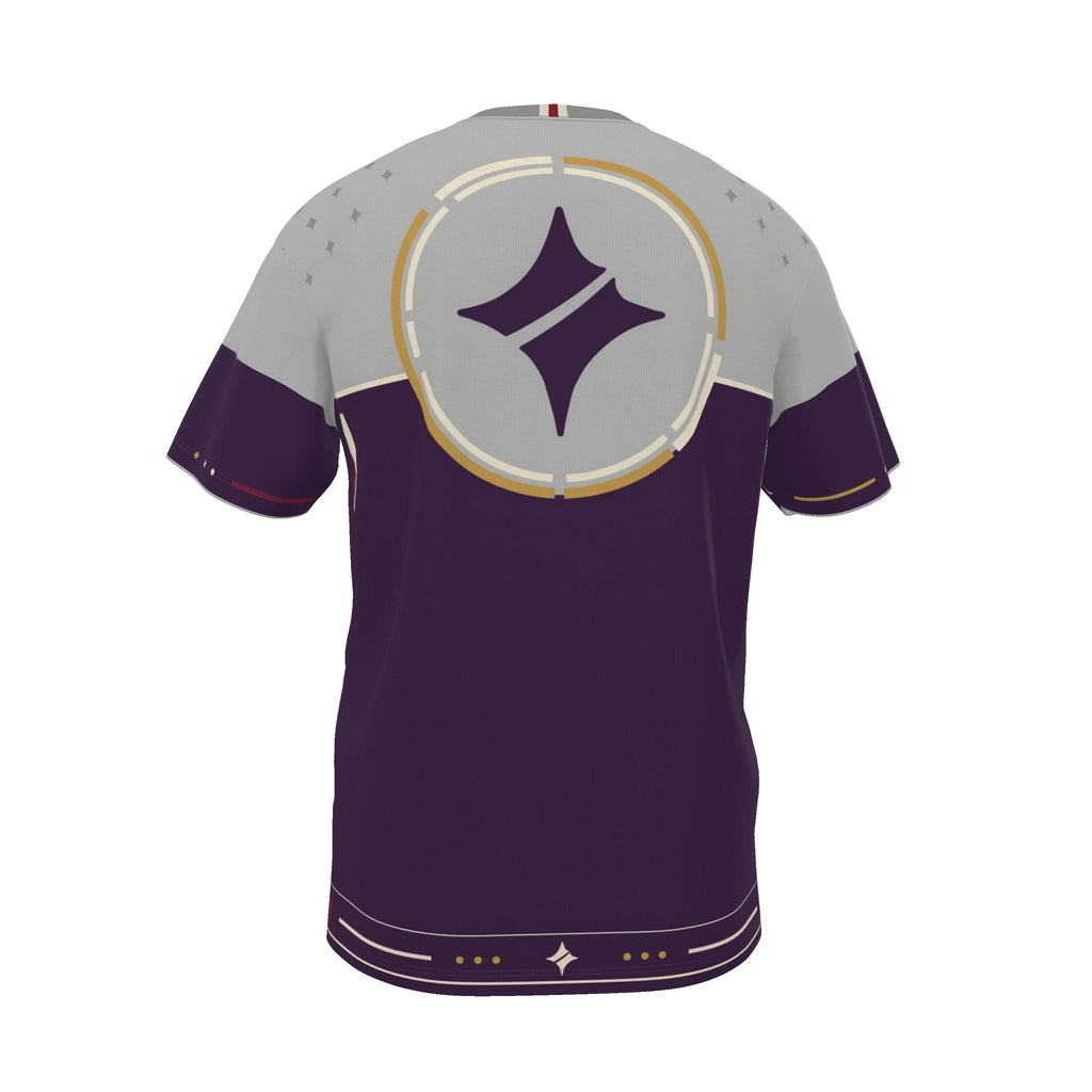 Silver Aubergine Luxury Boxy Cotton T-Shirt