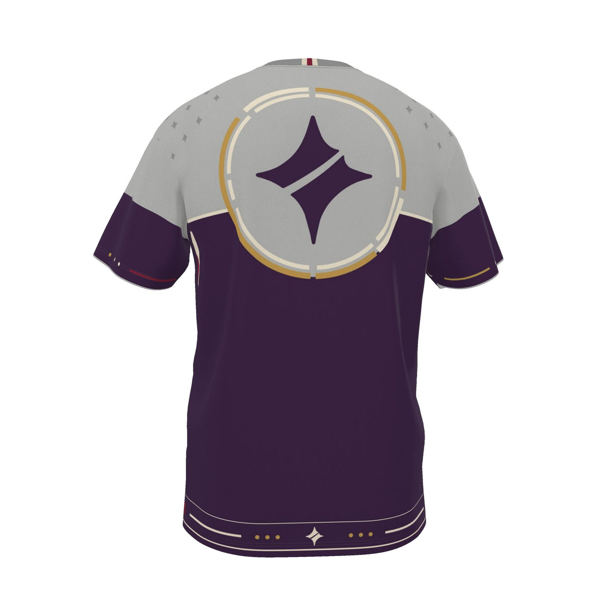 Silver Aubergine Luxury Boxy Cotton T-Shirt