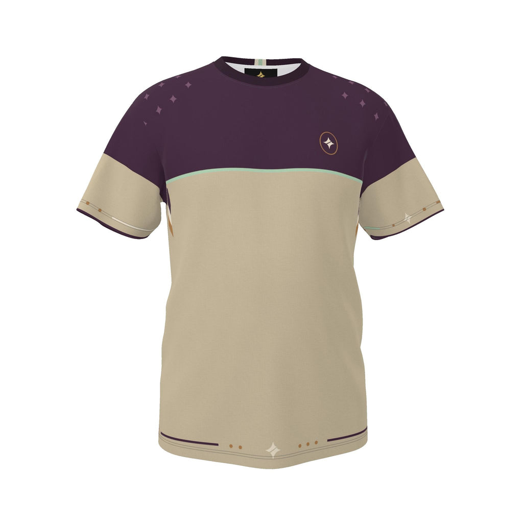 Plum Parchment Luxury Boxy Cotton T-Shirt