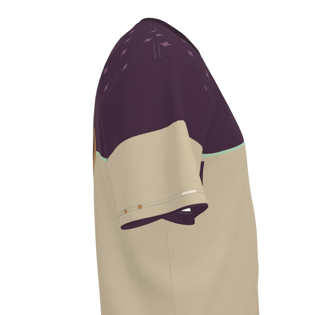Plum Parchment Luxury Boxy Cotton T-Shirt