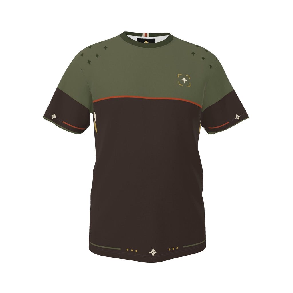 Olive Ember Frame Luxury Boxy Cotton T-Shirt