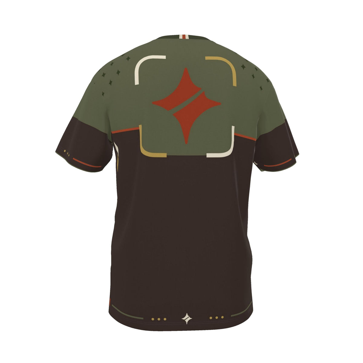Olive Ember Frame Luxury Boxy Cotton T-Shirt