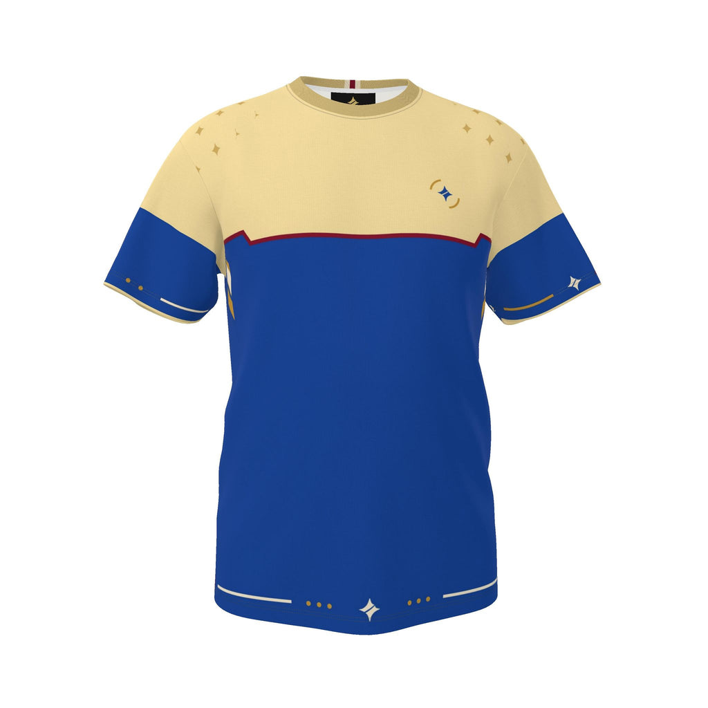 Cobalt Solstice Luxury Boxy Cotton T-Shirt