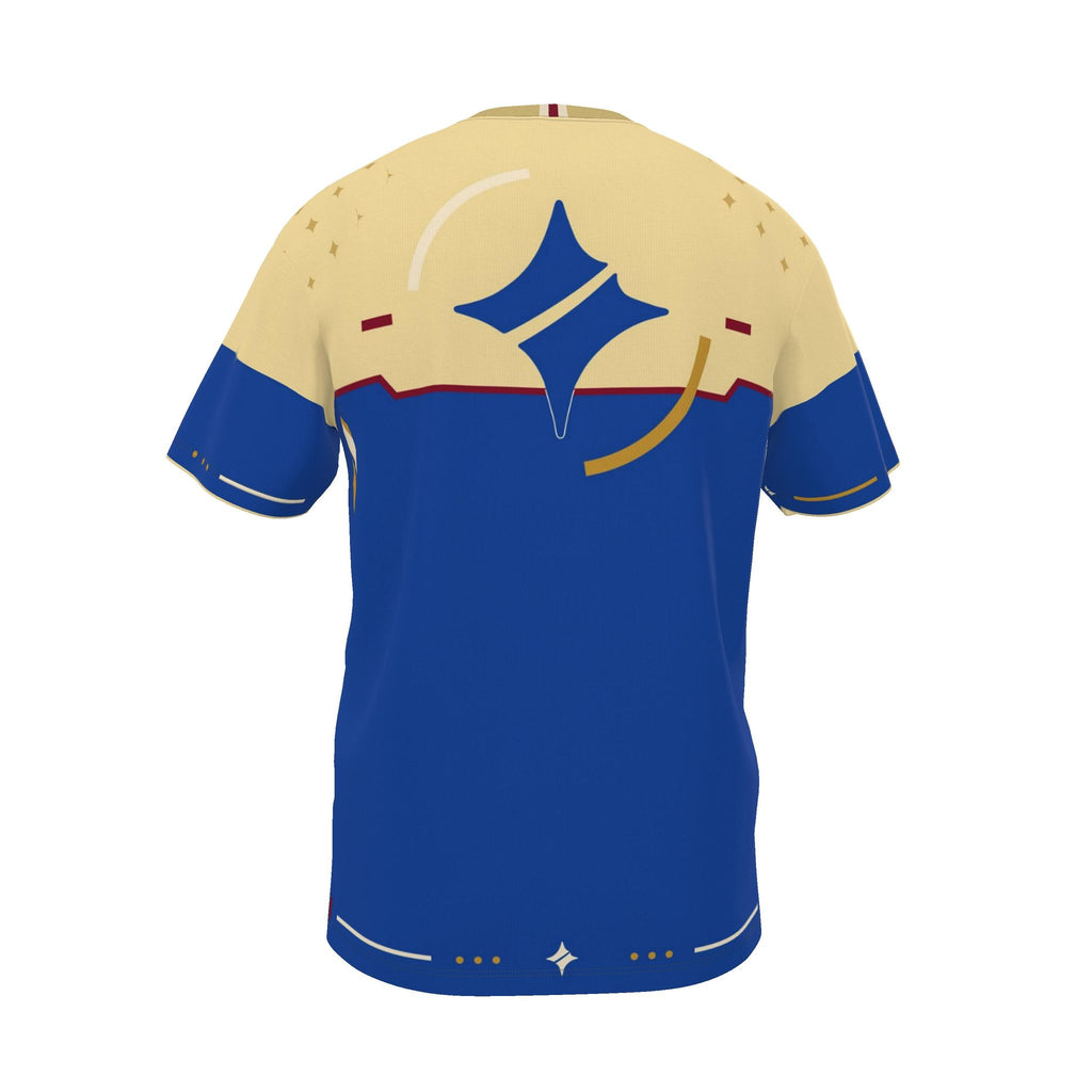 Cobalt Solstice Luxury Boxy Cotton T-Shirt