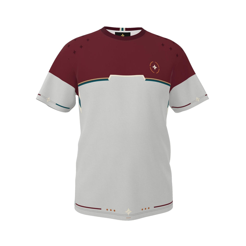 Bordeaux Porcelain Luxury Boxy Cotton T-Shirt
