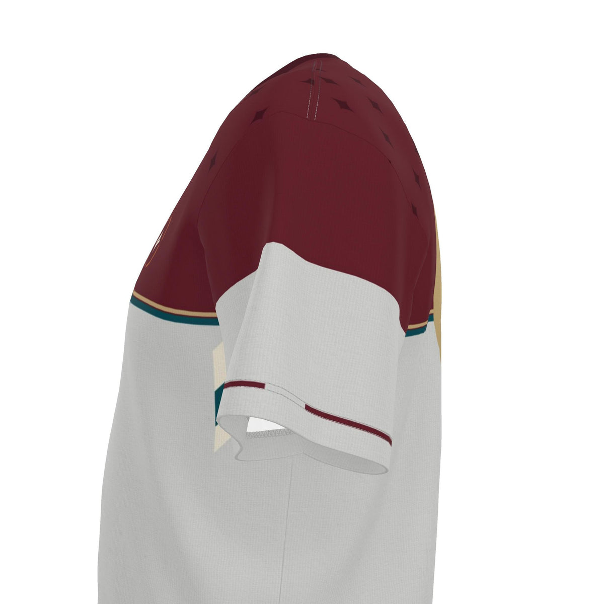 Bordeaux Porcelain Luxury Boxy Cotton T-Shirt